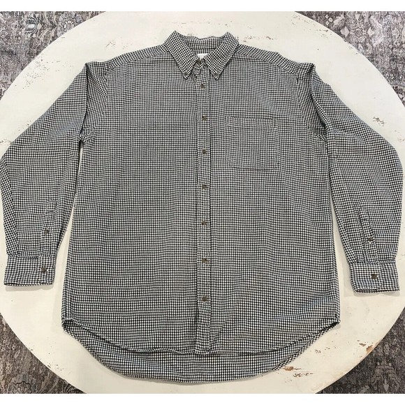 J.Crew Men Size LT Tall Oxford Cotton Long Sleeve Casual Shirt Sharks Tooth L - Picture 12 of 12